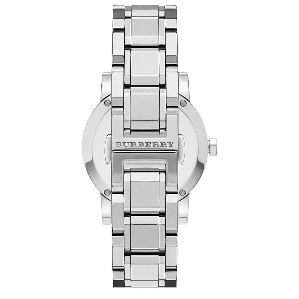 Burberry BU9125 The City Silbernes Zifferblatt Silberne Damen Uhr Burberry BU9125 The City Silbernes Zifferblatt Silberne Damen Uhr